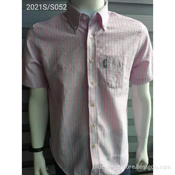 Good Price Breathable White Garment Men's Short Shirts